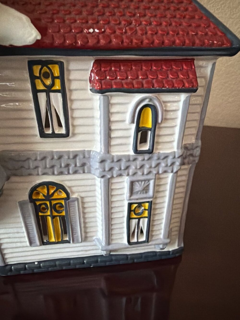 1990 Dept 56 Queen Anne Victorian Original Snow Village Lighted House #51578 - Picture 14 of 16